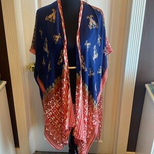 Save The Ocean Apparel Co Cover-Up Kimono sz OS NWOT